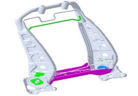 MANUAL BACK FRAME ASSY LH